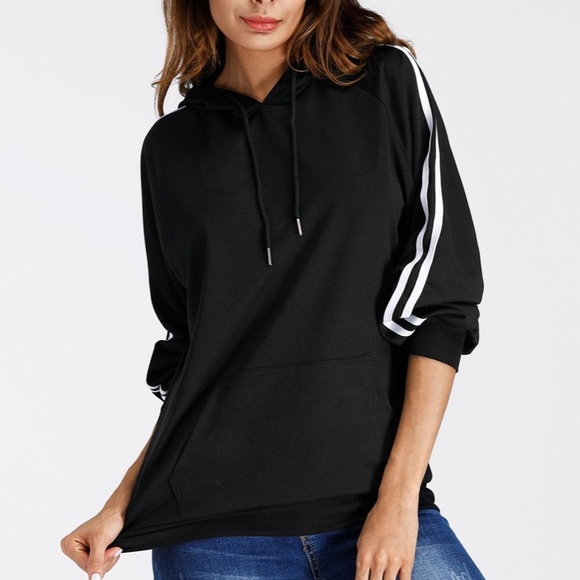 varsity striped sweatshirt